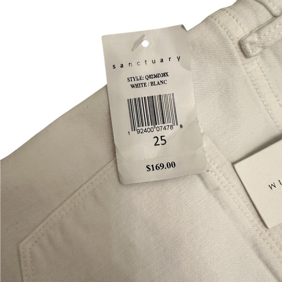 SANCTUARY Denim Robbie Cropped Flare Jeans White Women Size 25 $169 MSRP NWT - Picture 12 of 16